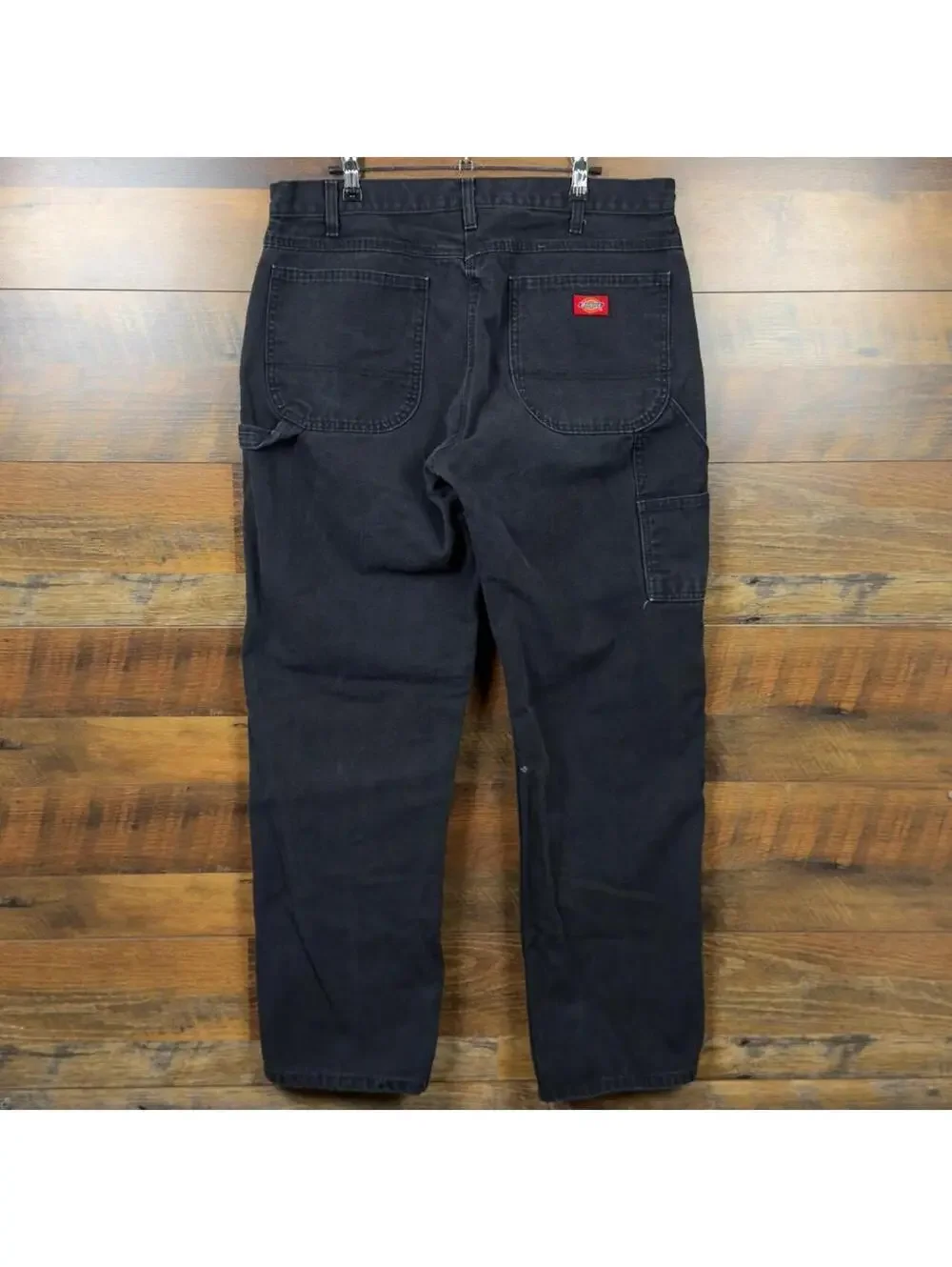 Vintage Dickies Black Work Pants 36x32 Carpenter Utility Workwear
